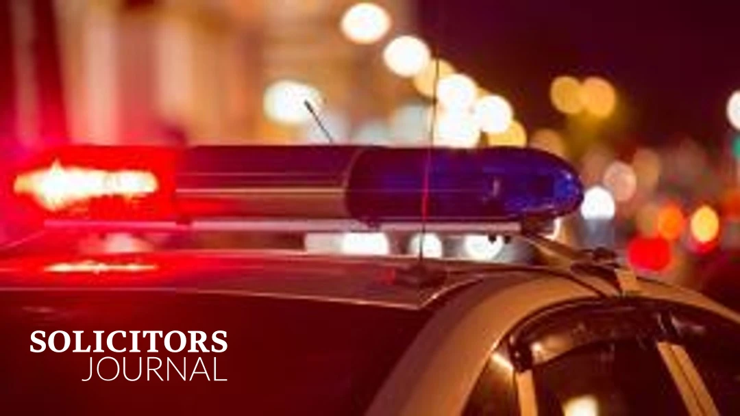 New police driving standards announced - Solicitors Journal